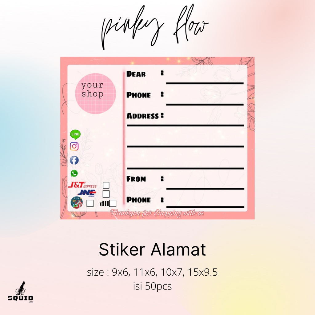 Jual Stiker alamat / shipping stiker | Shopee Indonesia