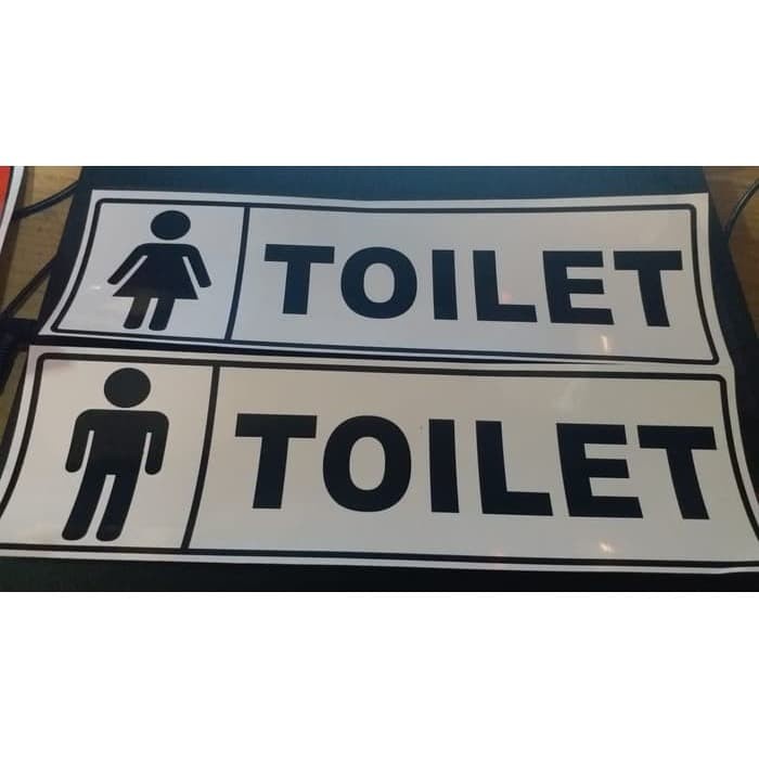 Jual Sign Label Sticker Toilet 30x10 Rambu K3 Stiker Perempuan Pria Shopee Indonesia 3748