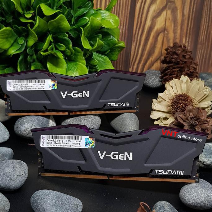 Jual V-GEN TSUNAMI DDR4 (2x4GB) 8GB 3200MHz | RAM GAMING DUAL CHANNEL ...