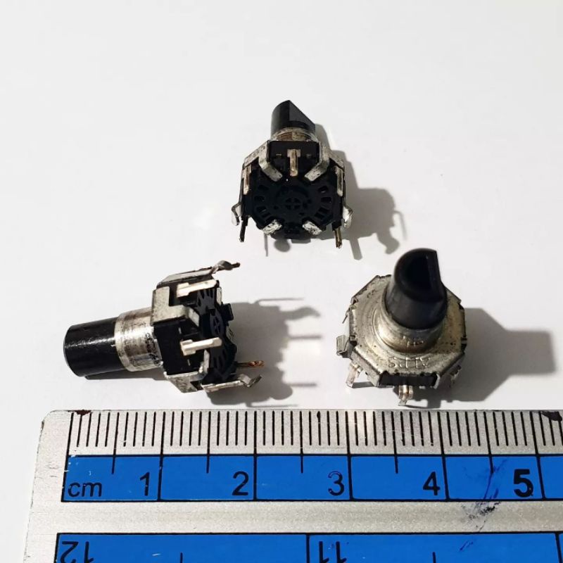 Jual Potensio Digital Rotary Encoder 5 Pin dg Push Switch ALPS Panjang