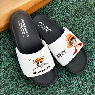 READY STOCK SIZE 39 Skechers Women Men One Piece Pop Ups 2 Sandals Slipper Original Luffy