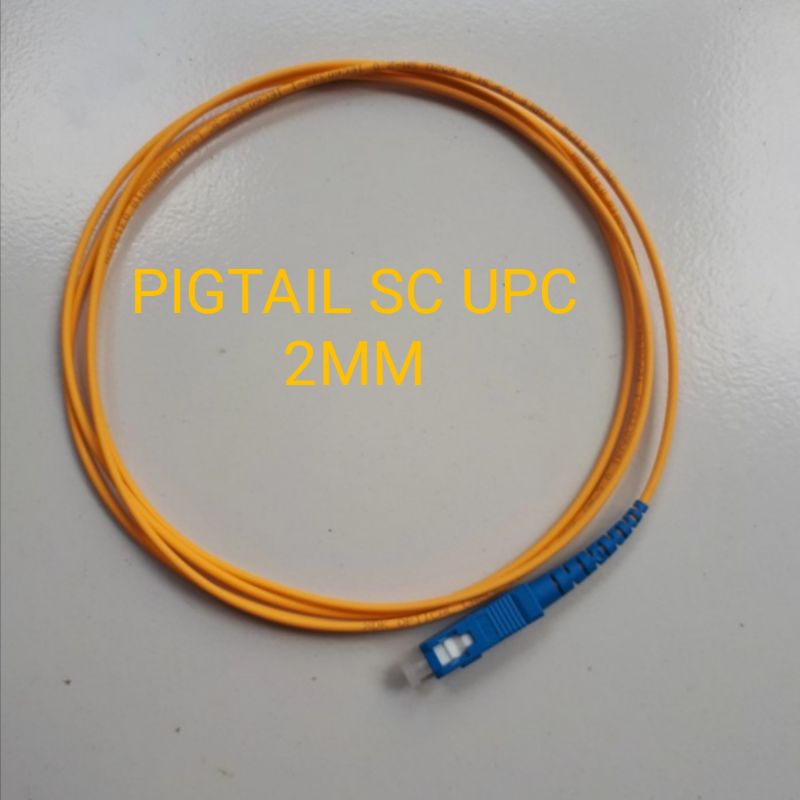 Jual pigtail sc upc 2mm/pigtail SC UPC 2.0MM panjang 1,5 meter | Shopee ...