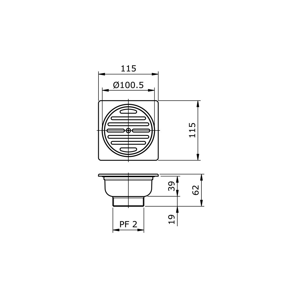 Jual Floor Drain TOTO TX1DB / Saringan Got Kamar Mandi TX1DB | Shopee ...