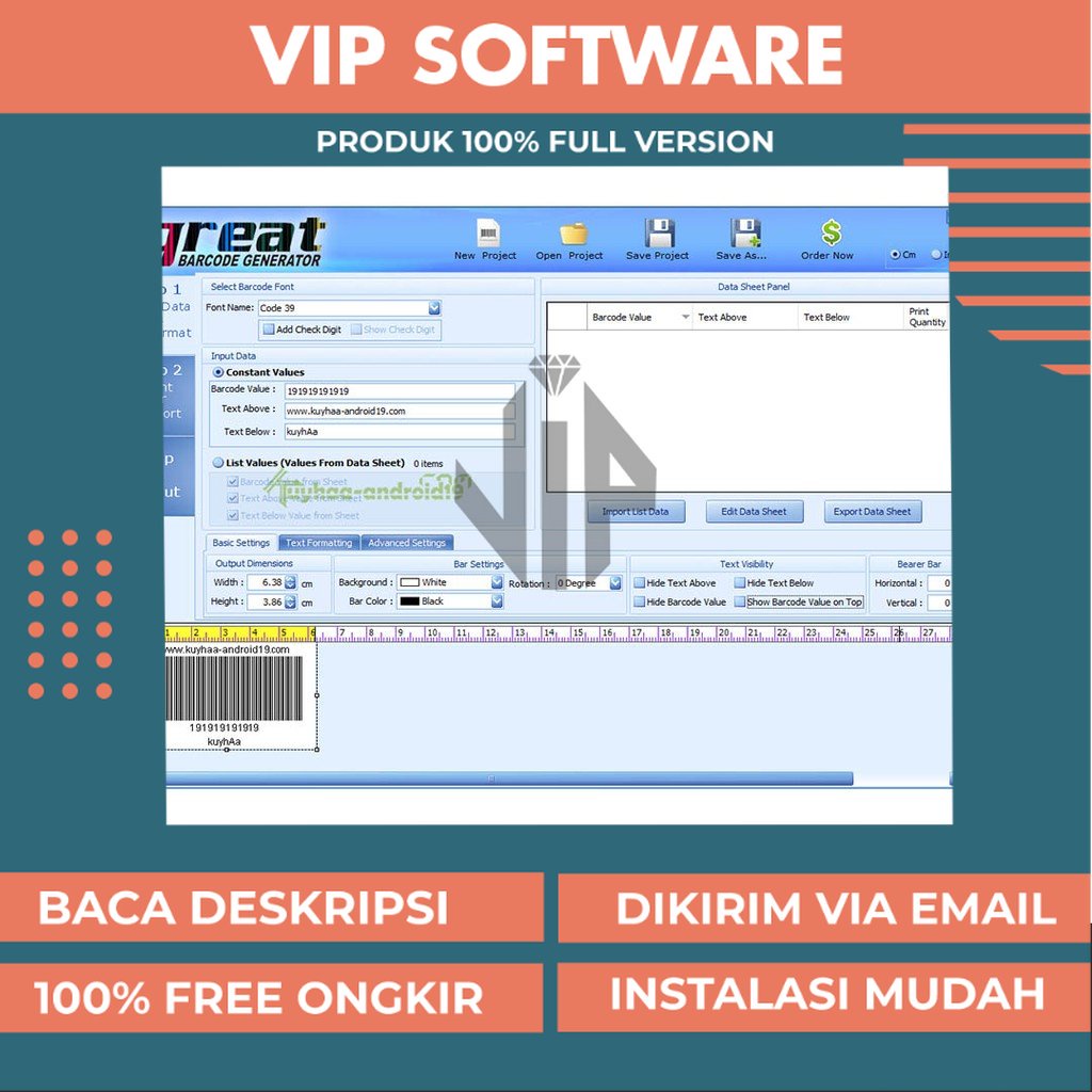 Great Barcode Generator 2 Terbaru