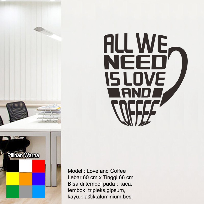 Jual Stiker Kaca Cafe Kopi bisa Dinding Kafe Aneka Coffee Shop Cutting ...