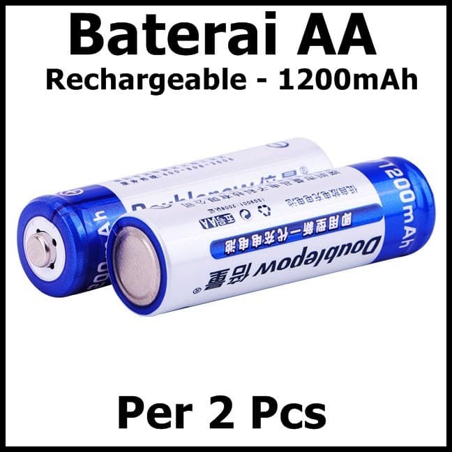 Jual Isi Pcs Doublepow Batre Baterai Alkaline Aa Rechargeable Mah