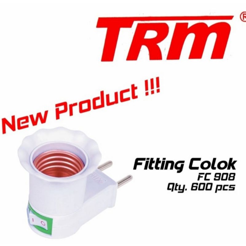 Jual TRM Fitting Colok LONG + Saklar - FC908 NEW | Shopee Indonesia