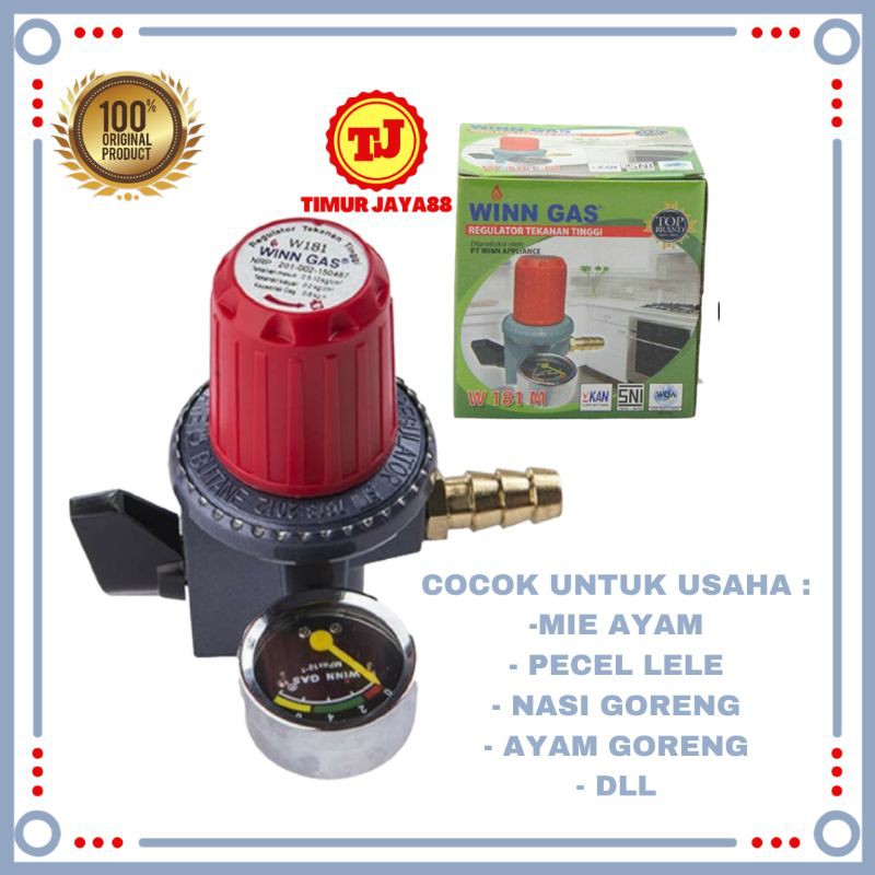Jual Kepala Gas Putar Regulator Gas Tekanan Tinggi Meteran Winn Gas