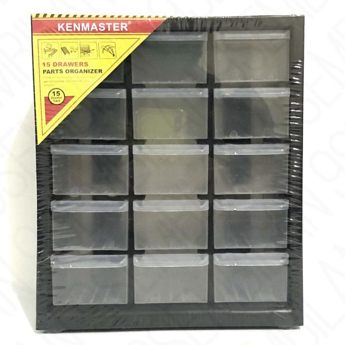 Jual Kenmaster Rak Drawer Kotak Susun 15 Slot Part Organizer Laci ...