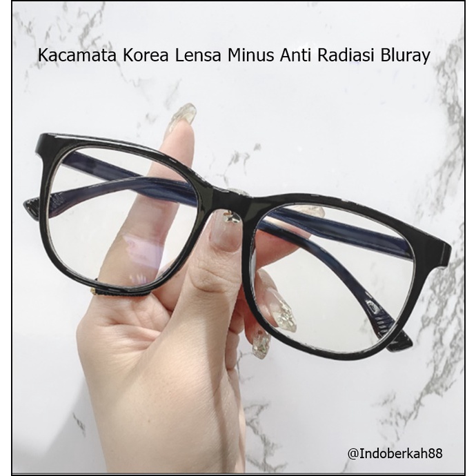 Jual Kacamata Fashion Korea Lensa Minus Lensa Anti Radiasi Bluray High