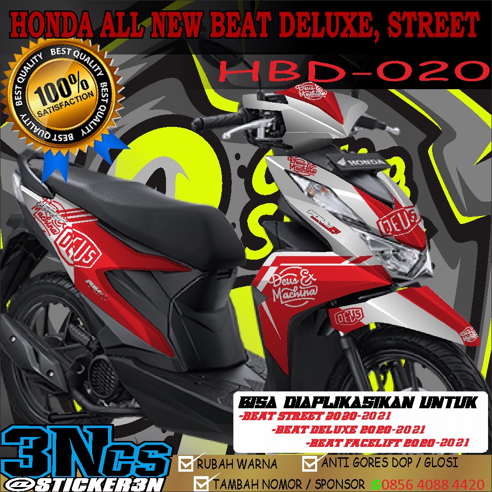 Jual Sticker Deus Fullbodi Honda Beat Deluxe, Striping Deus Honda Beat ...