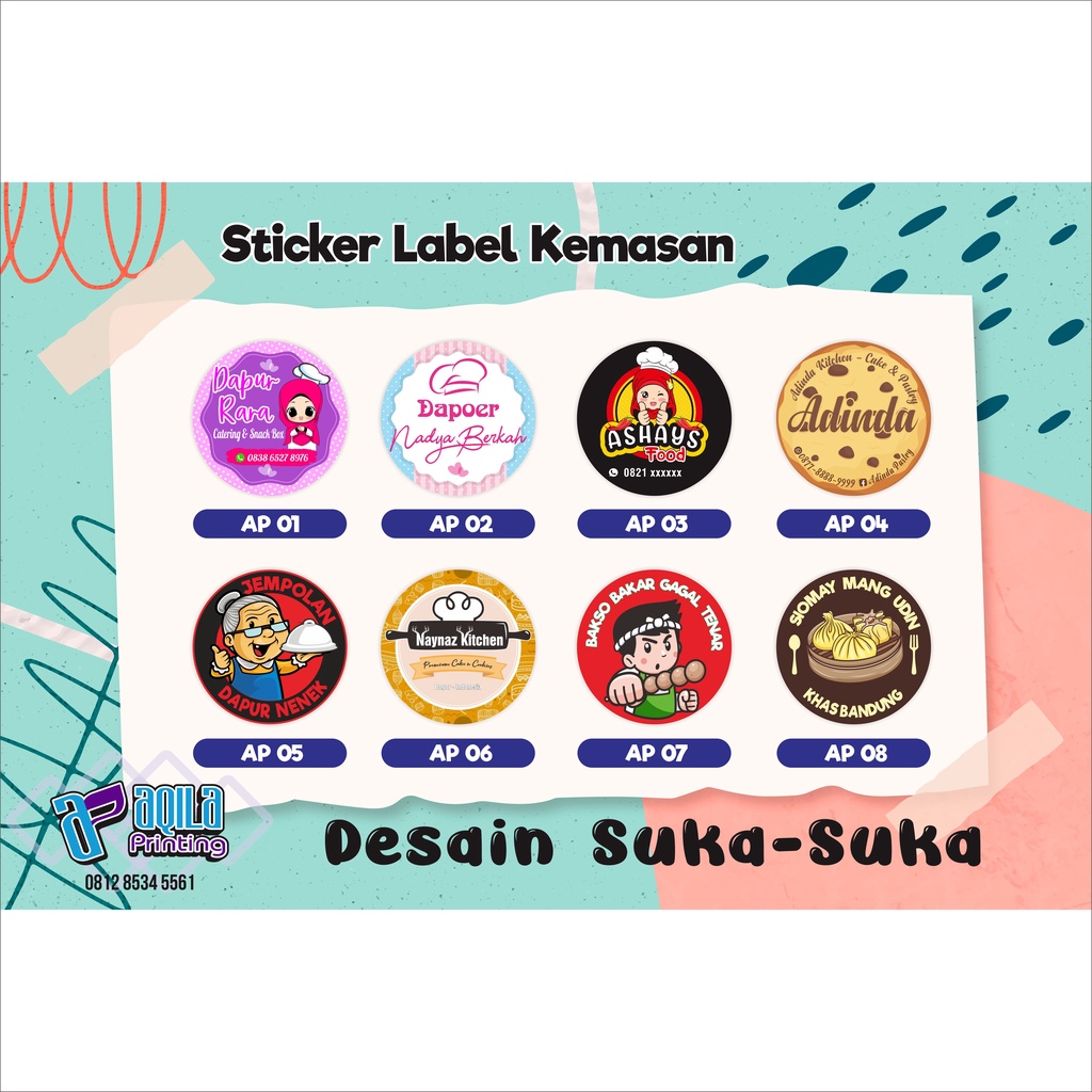 Jual Stiker Kemasan Label Produk Makanan Dan Minuman Shopee Indonesia 2615