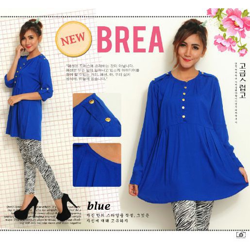 Jual LIMIITTED STOCK!! [ Dress Brea SW] pakaian wanita dress warna biru ...