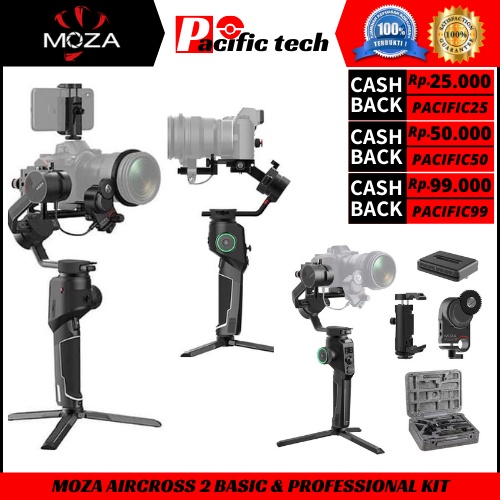 Jual MOZA AIRCROSS 2 BASIC & PROFESSIONAL KIT Handheld Gimbal ...