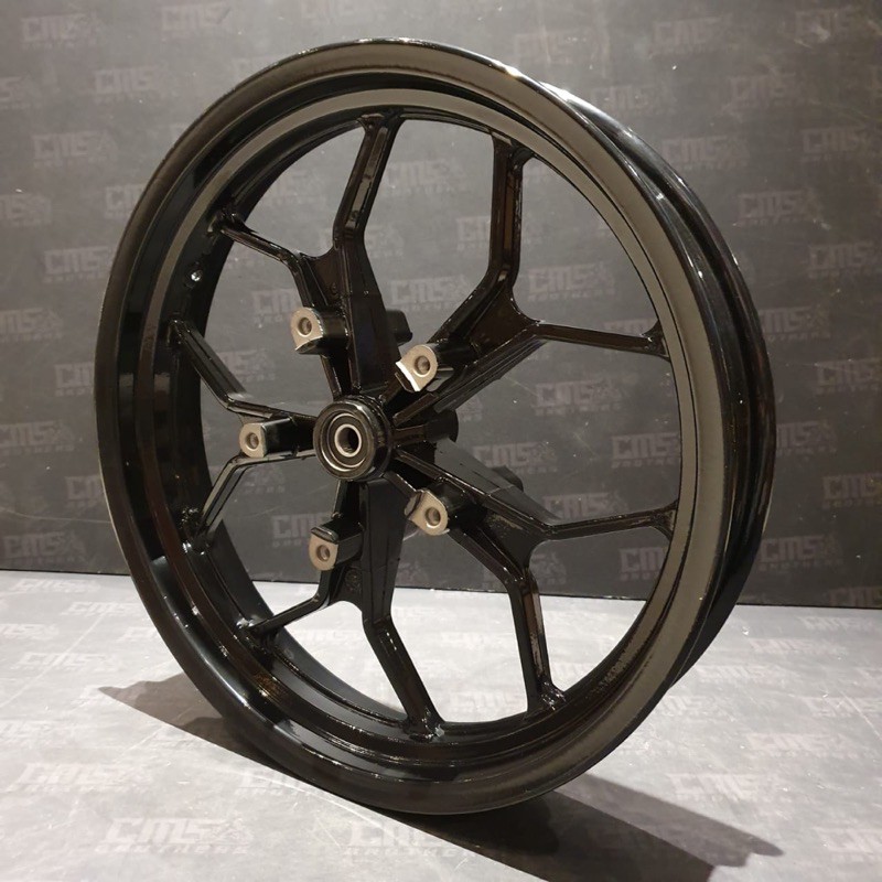 Jual Velg Racing V-Rossi Sprint Rattle Yamaha R15 Ring 17 Black Gloss ...