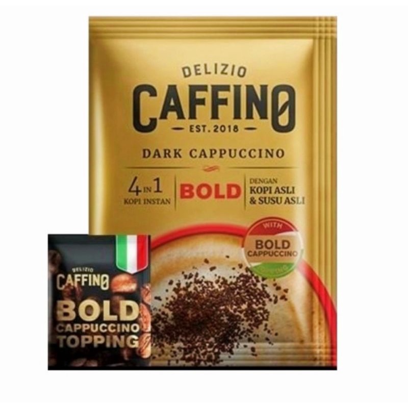 Jual caffino BOLD DARK cappucino 4 in 1 kopi premium sachet Shopee