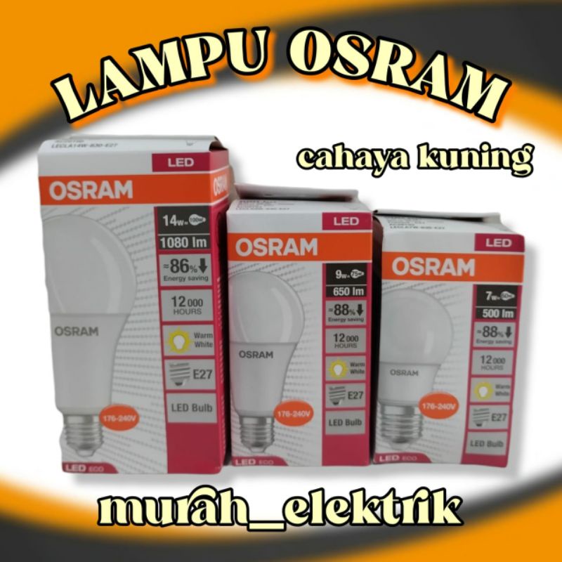 Jual Led Osram Cahaya Kuning Lampu Led Osram Bohlam Osram Shopee