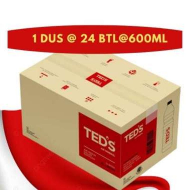 Jual AIR MINERAL BOTOL TEDS 600 ML TERMURAH DUS ISI 24 | Shopee Indonesia