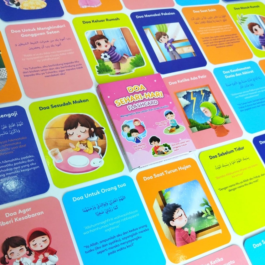 Jual Flashcard DOA HARIAN Mainan Edukasi Kartu Pintar Anak | Shopee ...