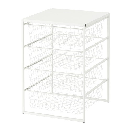 Jual Rangka Rak Besi Dengan Keranjang Besi 4 Susun Serbaguna IKEA ...