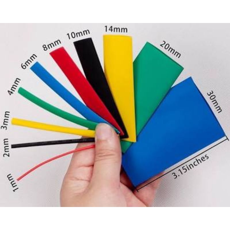 Jual PER METER Selongsong / Selang Bakar / Heat Shrink Tube Warna MERAH ...
