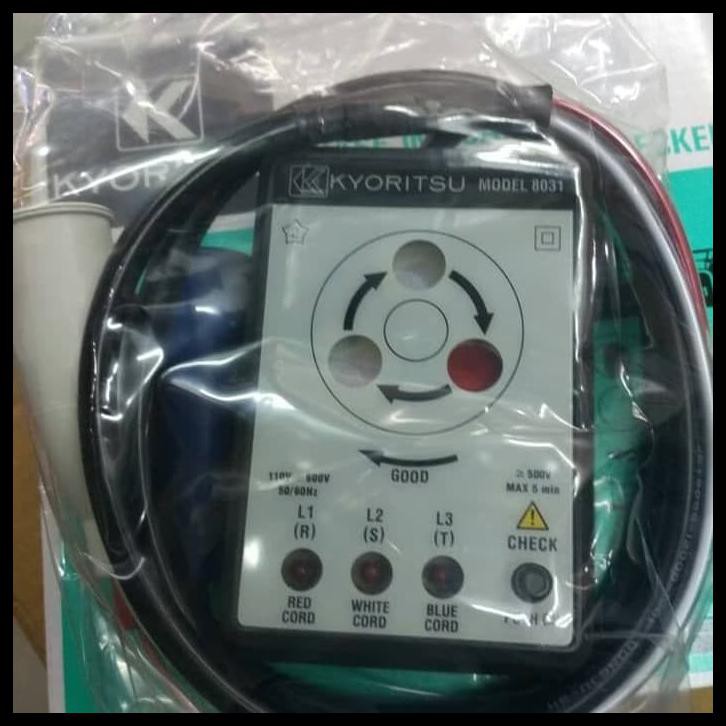 Jual Kyoritsu 8031 3 Phase Sequence Rotation Checker Alat Ukur Original ...