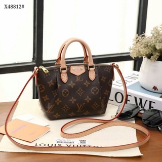 Tas LV kulit asli Inventeur Classic Shoulder bag kulas lengkap