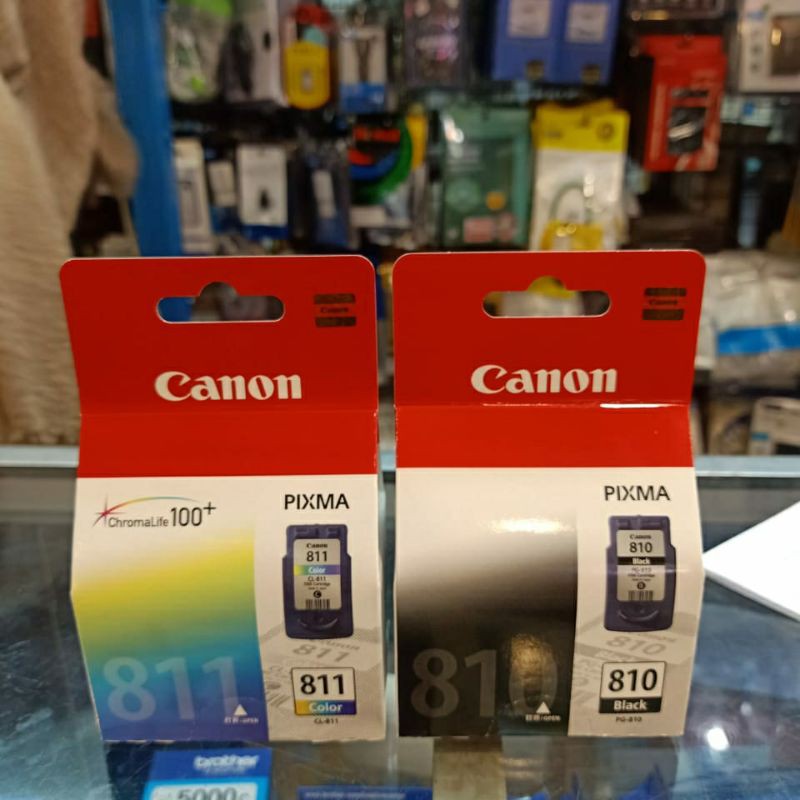 Jual tinta cartridge Canon 810 + 811 paketan black and colour for ...