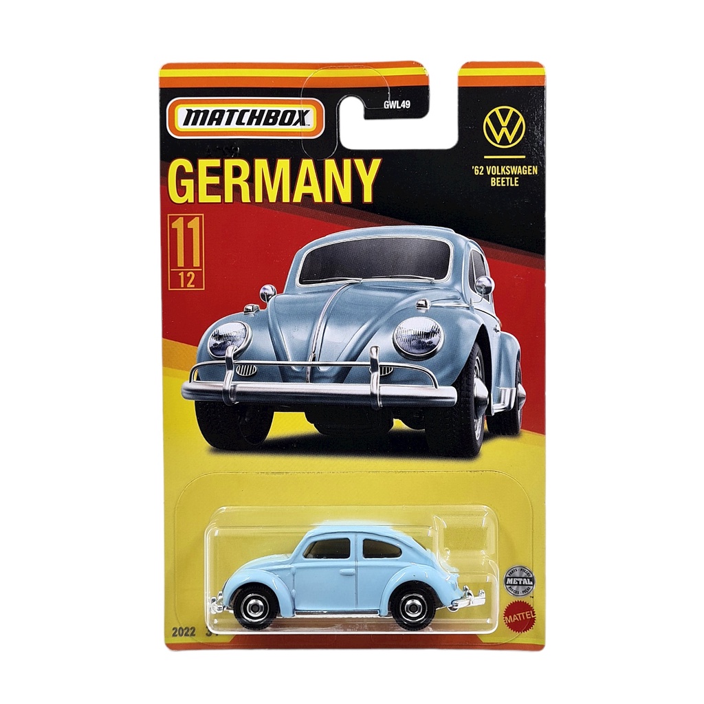 Jual Matchbox Germany 62 Volkswagen Beetle Biru Muda | Shopee Indonesia