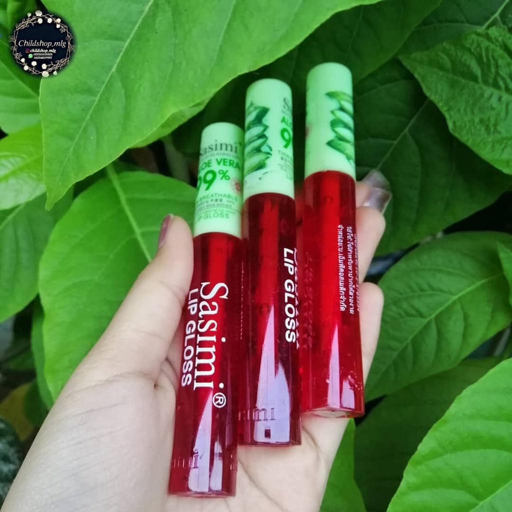 Jual Lip tint ALOE VERA SASIMI 99 Lip Gloss Natural Colour Shopee