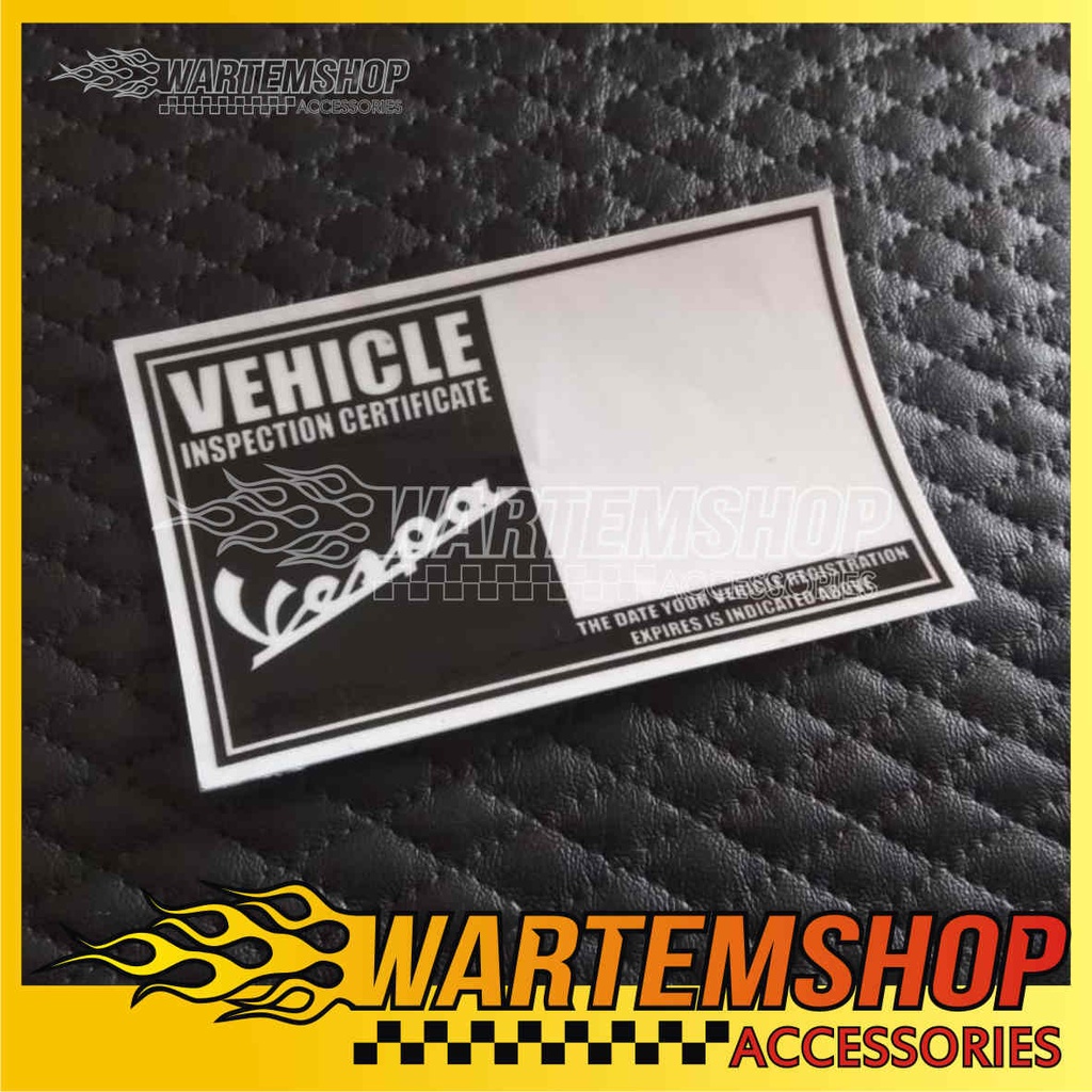 Jual STICKER JDM FUN INSPECTION SET TEMPEL LUAR VESPA 1 | Shopee Indonesia