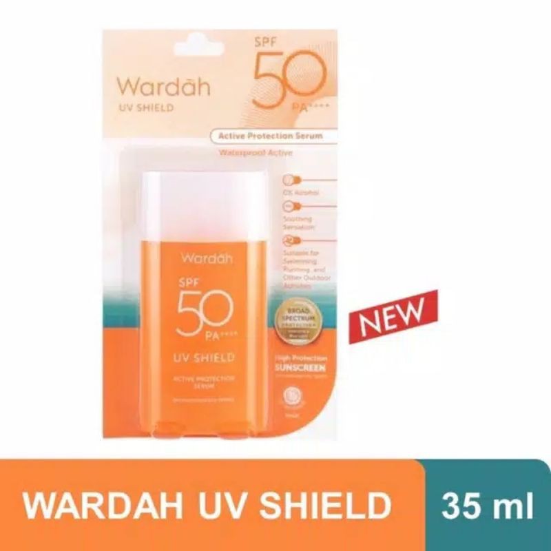 Jual Wardah UV Shield Active Protecting Serum SPF 50 - 35ml | Shopee ...