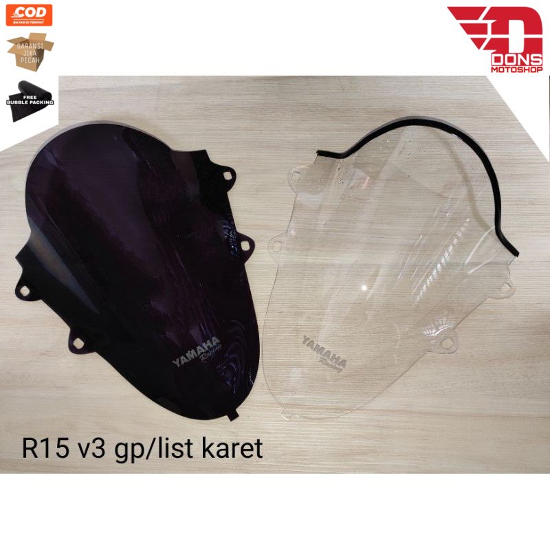 Jual Visor/Windshield motor Yamaha R15 V3 GP list karet Berkualitas ...