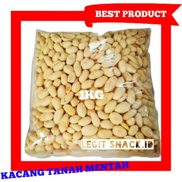 Jual Kacang Tanah Kupas 1kg Kacang Tanah Mentah Super Ukuran Besar