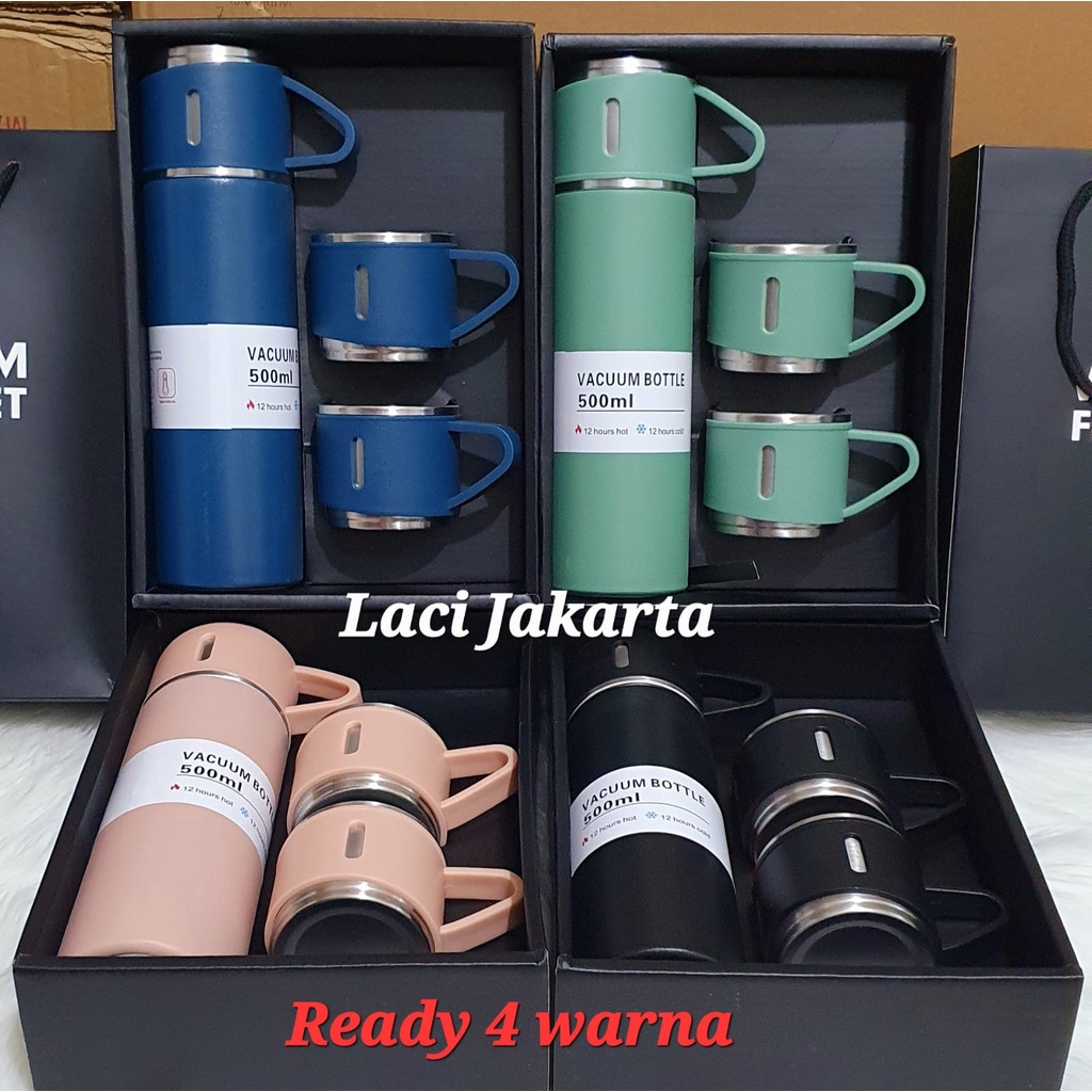 Jual Termos Vacuum Flask Set Botol Minum Cangkir Premium Shopee Indonesia 0097