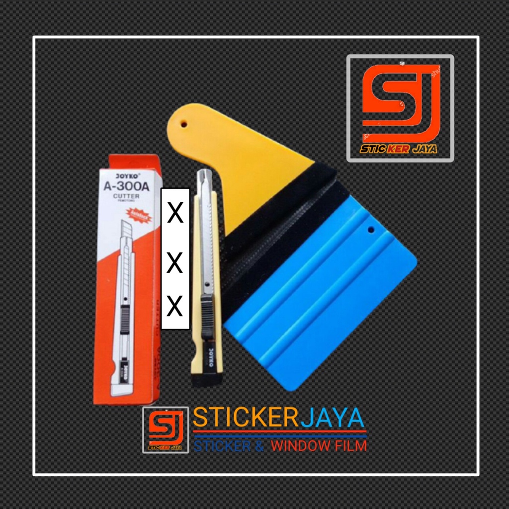 Jual Alat Bantu Pasang Stiker Kaca_ Kaca Film _Rakel_Scraper | Shopee ...