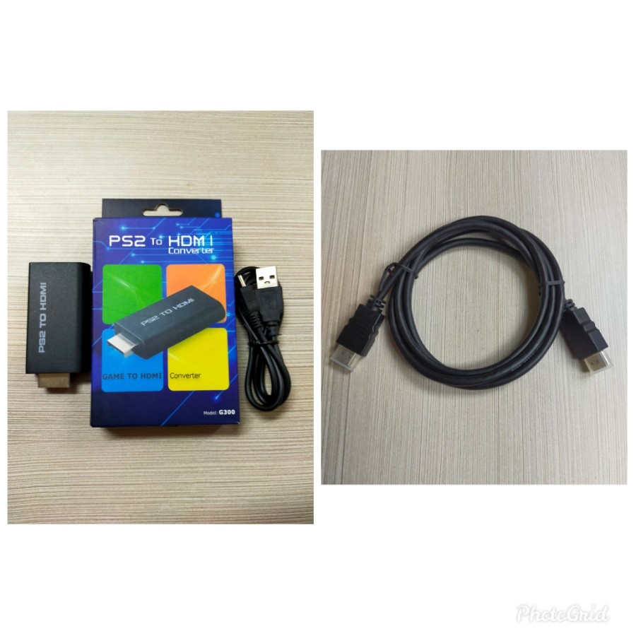 PS2 PS Kabel HDMI Konverter Converter AV Komponen Komponent Adapter  Adaptor Power PS1 PS3 Full HD Murah
