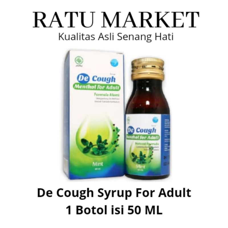Jual DE COUGH SYRUP OBAT BATUK MINT 60 ML | Shopee Indonesia