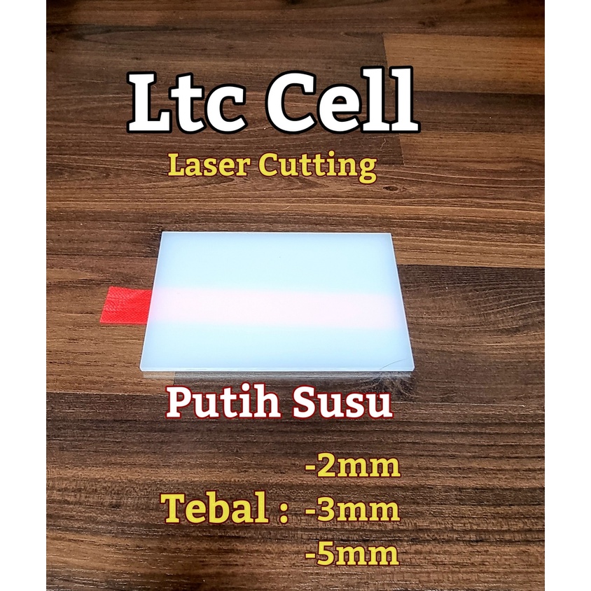 Jual Acrylic Putih Susu Custom 2mm Rp 23 Akrilik Lembaran Potong Laser