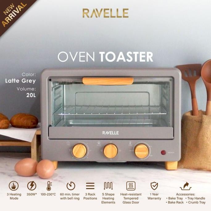 Jual Ravelle Oven Listrik Toaster 20L - Korean Oven Toaster - Latte ...