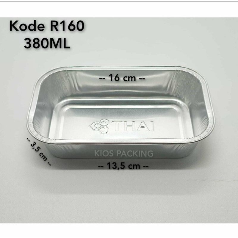 Jual Aluminium Foil Tray R160 380ml | Mentai Rice Macaroni Schotel ...