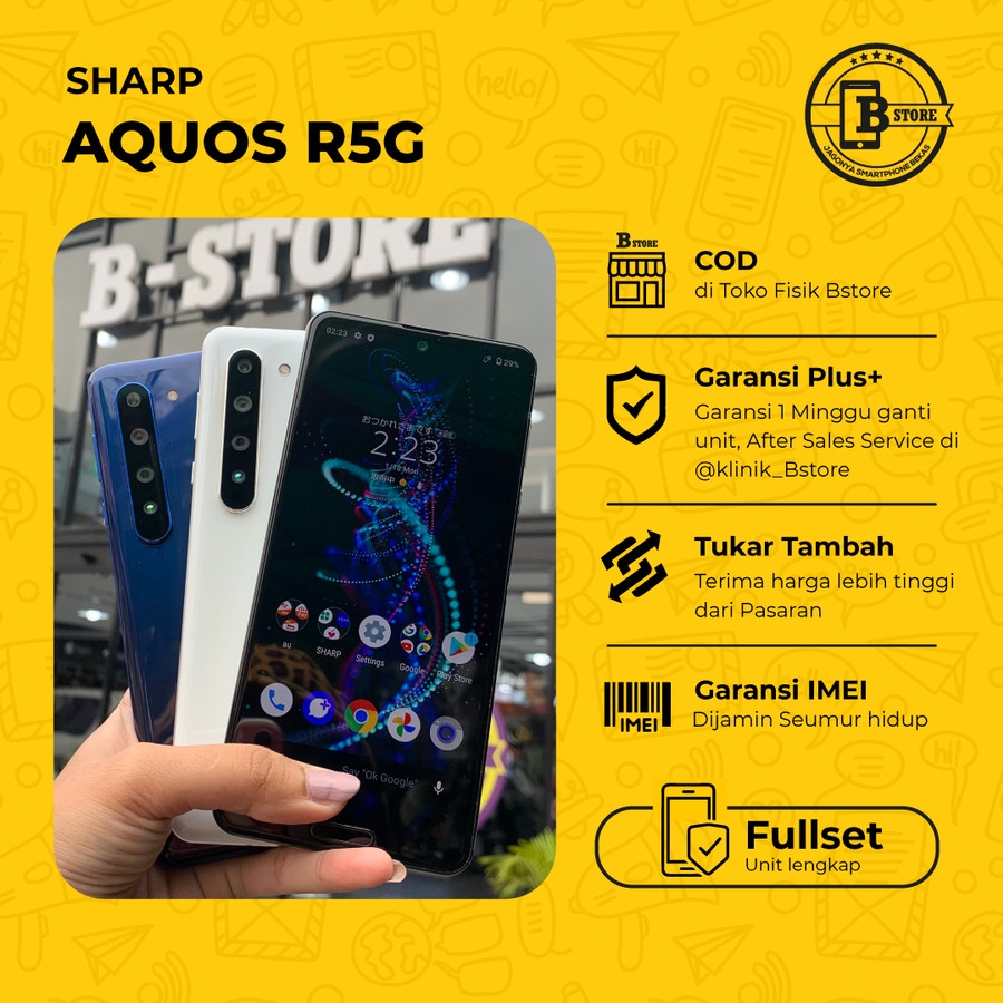 Jual Sharp Aquos R5G AU 256GB 12GB BATANGAN 256GB 12 GB COD