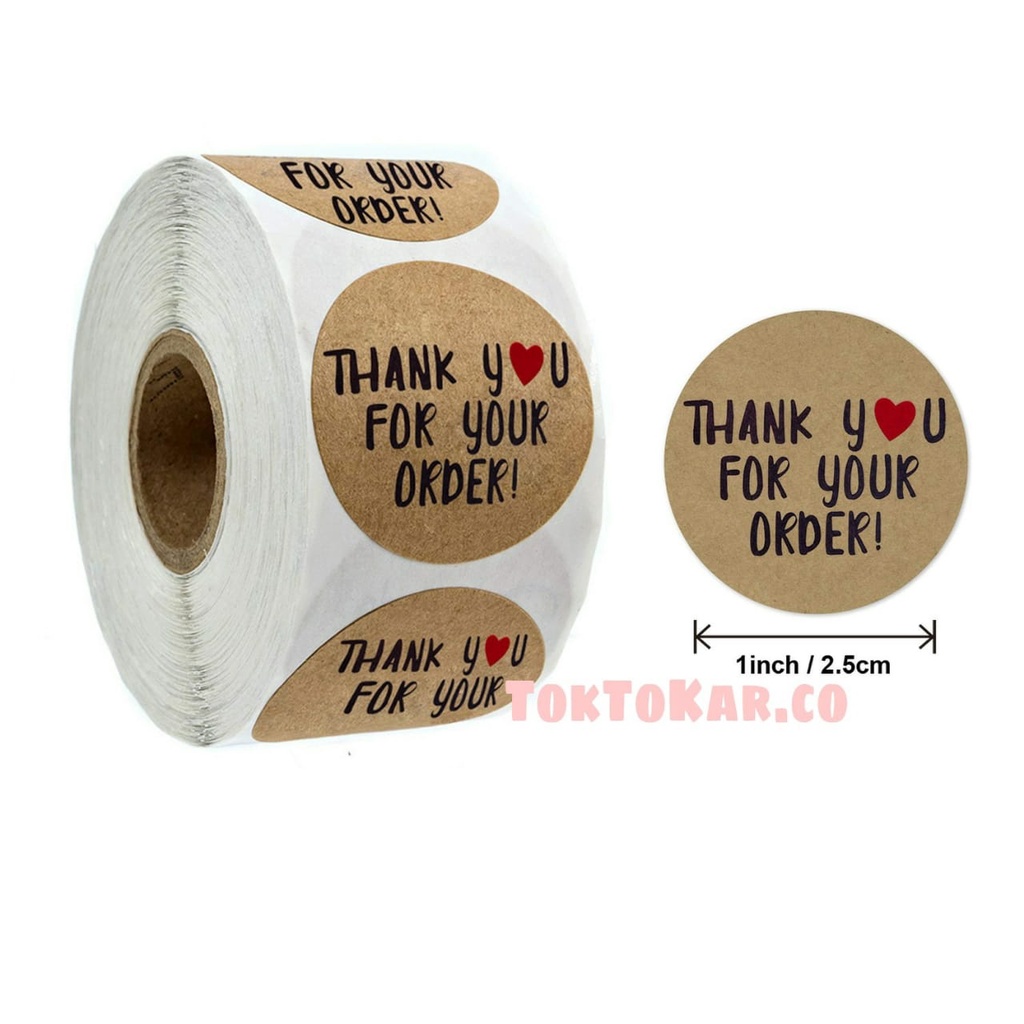 Jual Sticker Thank You Stiker Label Segel Ucapan Terima Kasih For Seal