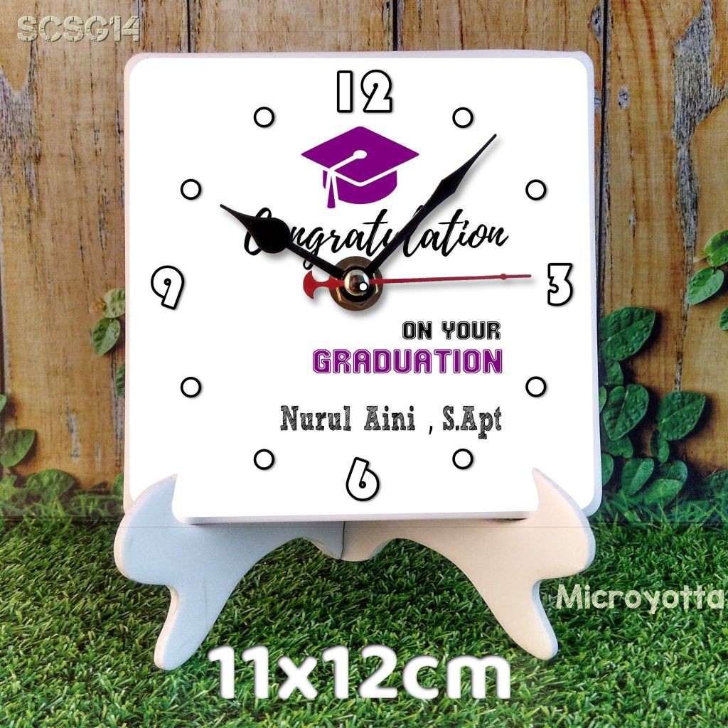 Jual MicroYotta souvenir hadiah jam meja bulat kotak aneka motif unik ...