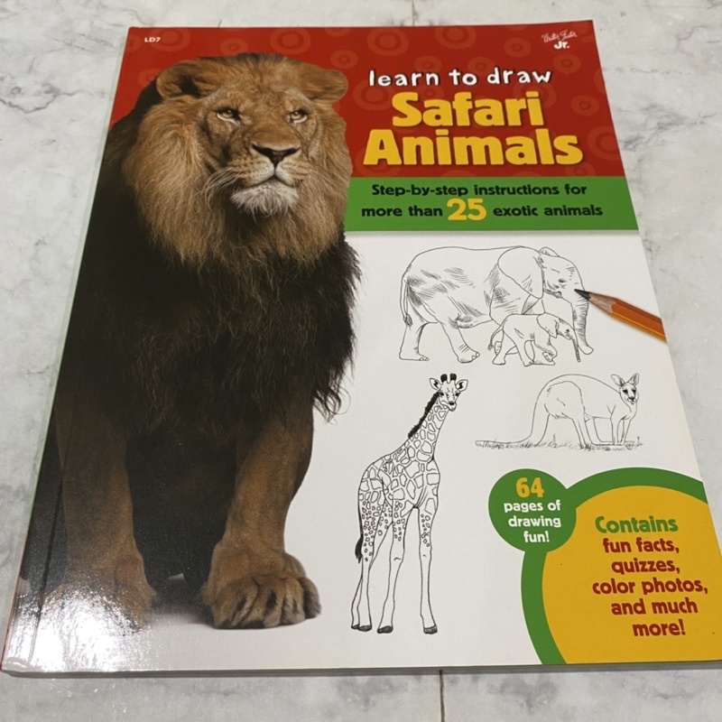 Jual Safari animals belajar menggambar hewan fakta menarik hewan buku
