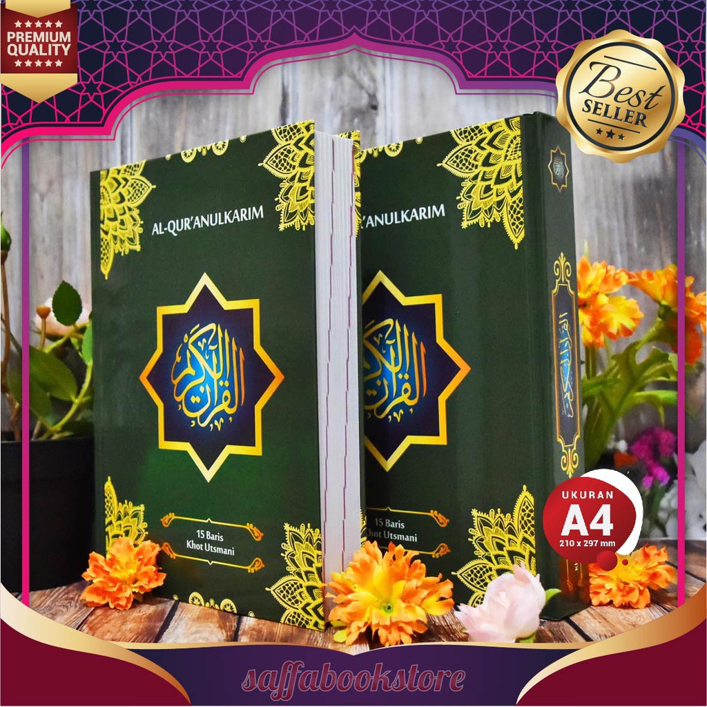 Jual AL-QURAN NON TERJEMAH SAMSIA A4 15 BARIS KHOT UTSMANI, Alquran ...