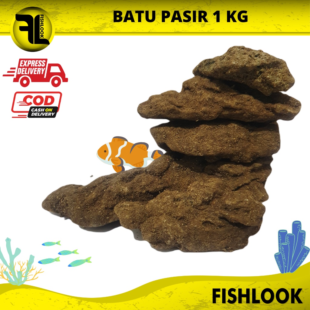 Jual Batu Pasir Sand Stone Aquascape Aquarium (1kg) | Shopee Indonesia