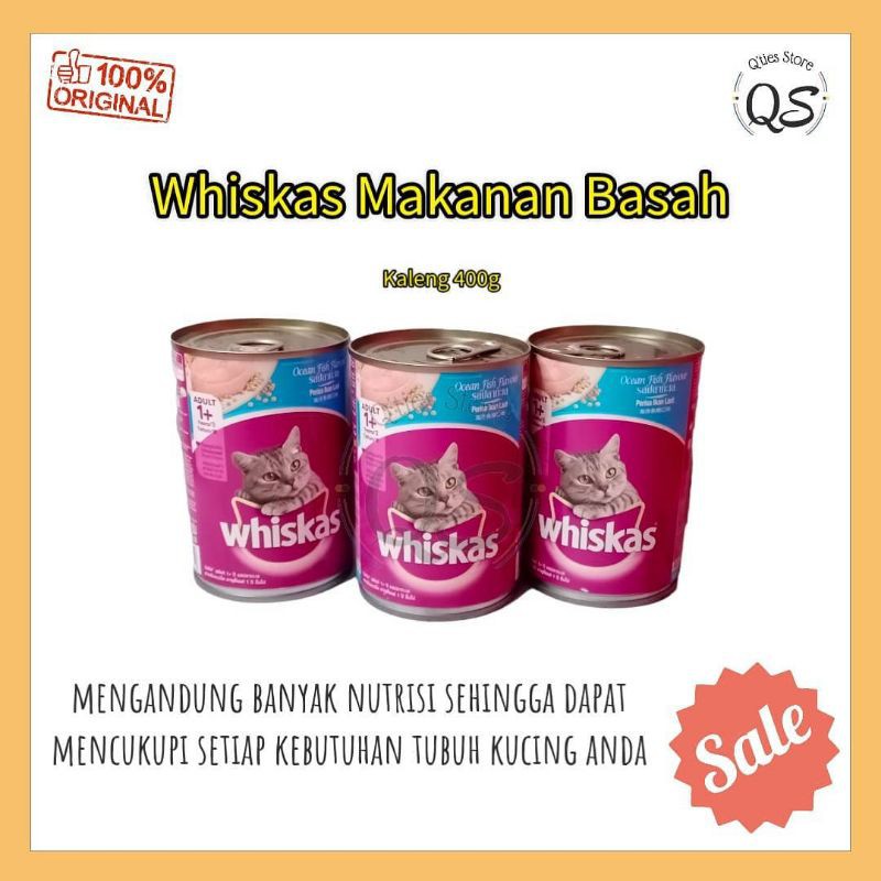 Jual WHISKAS MAKANAN BASAH (untuk kucing umur 1 th keatas) Shopee