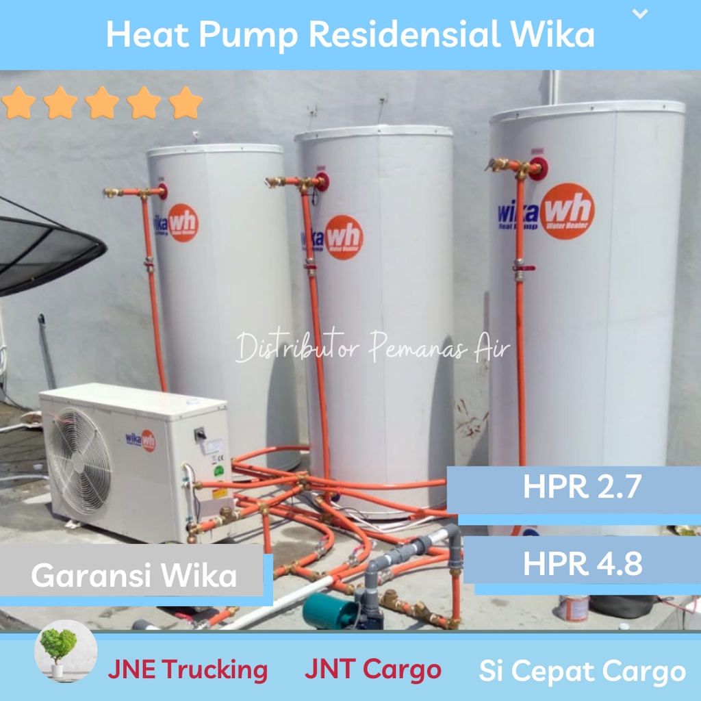 Jual Pemanas Air Water Heater Heat Pump Wika Residential Untuk Kos
