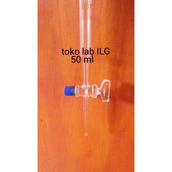 Jual Limited buret lurus 50 ml pyrex kran gelas garde A Shopee Indonesia